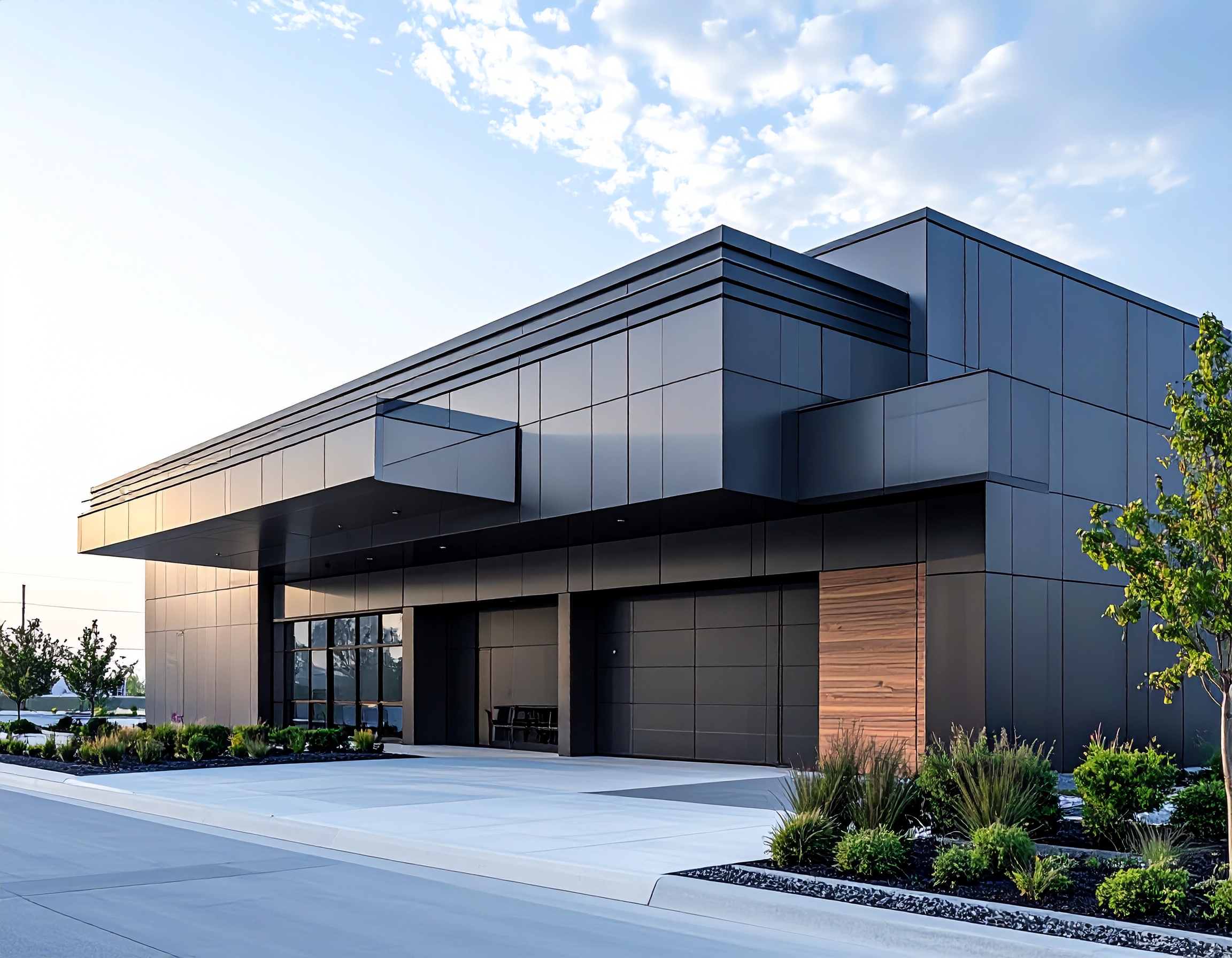 Montagearbeiten auf dem Dach