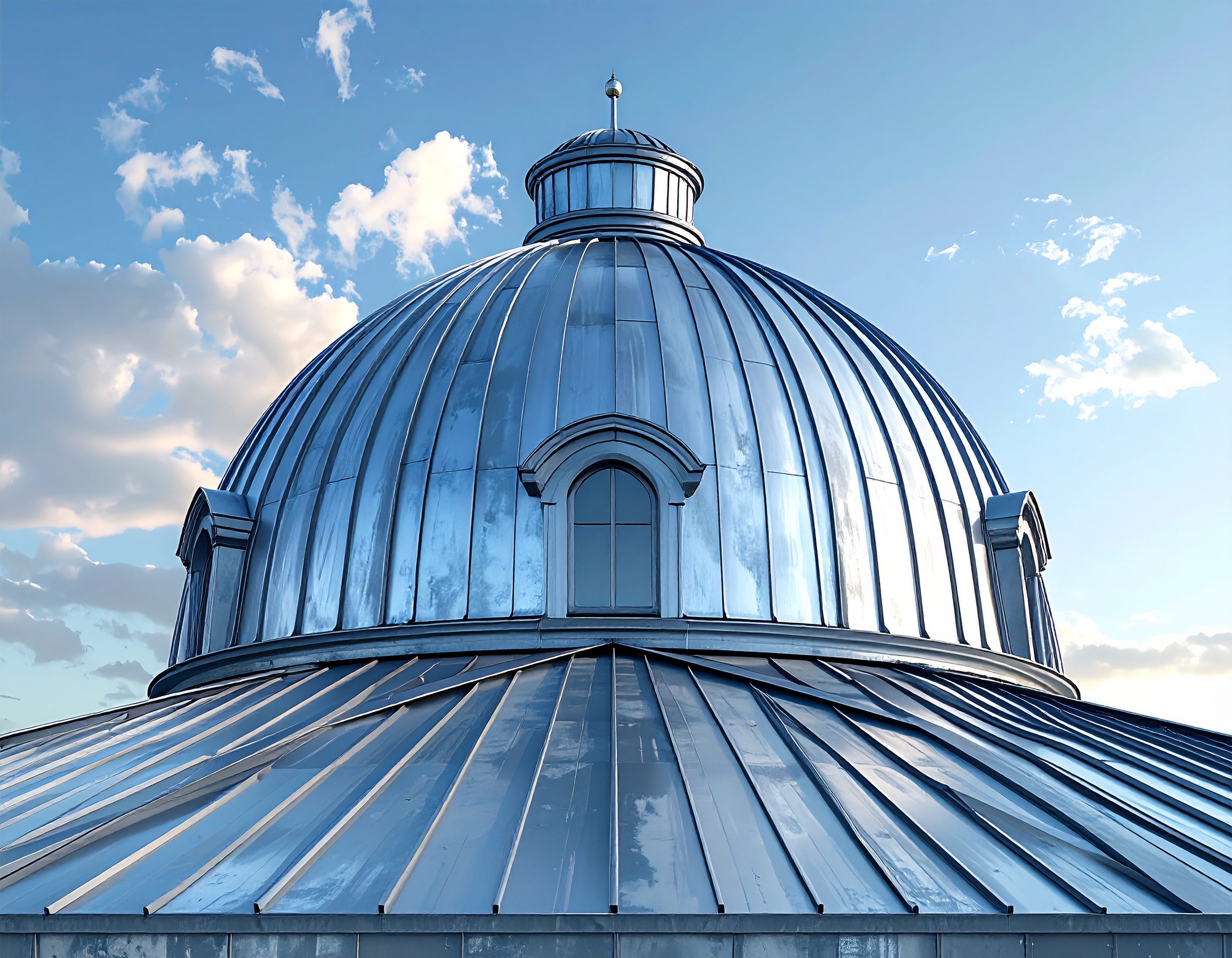 Geschwungenes Metalldach