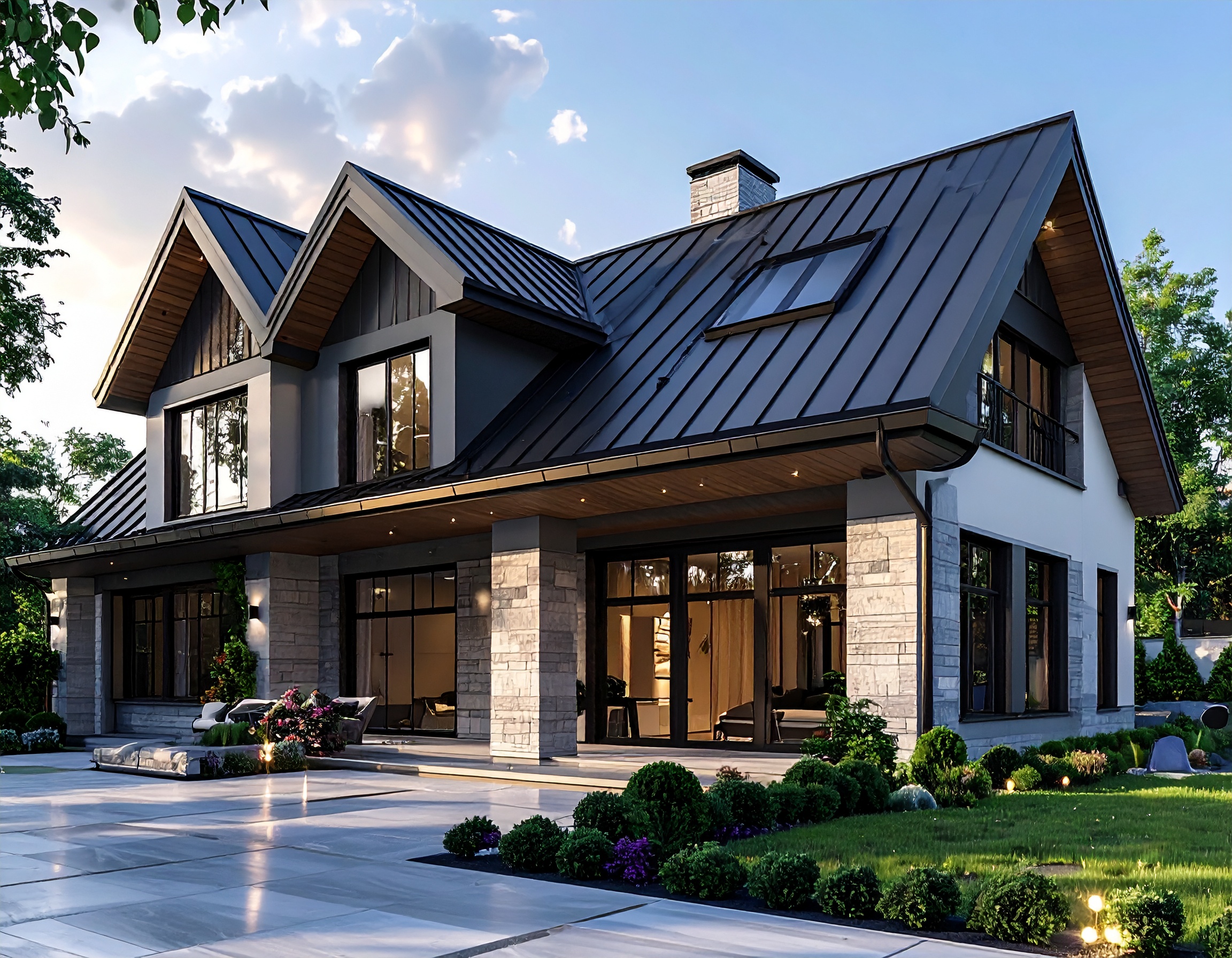 Stehfalzdach – Einfamilienhaus